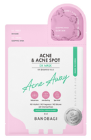 BANOBAGI Derma Expert 2 Step Acne Away lakštinė veido kaukė, 1 vnt.