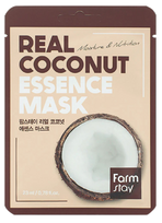 FARMSTAY Real Coconut, intensyviai maitinanti ir drėkinanti lakštinė veido kaukė, 1 vnt.