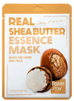 FARMSTAY Real Shea Butter, intensyviai maitinanti lakštinė veido kaukė, 1 vnt.