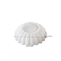 DIY Dropper Mold, Gypsum, Origami Wavy Lace, Dish, Plate, Round, Candle Cup Storage Bowl, Silicone Mold