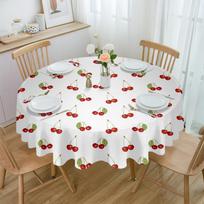 Vyšnių vaisių Retro apvalaus stalo užtiesalai festivalio pietums Neperšlampami staltiesės stalo užtiesalai vestuvių vakarėliui dekoruoti 4pcs 33x48 Table mat