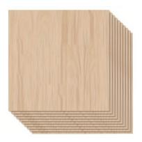 8/10 vnt. 10/15/20/30 CM medžio lakštas Sunkus nebaigtas DIY projektas Amatai Architektūrinis modelis Pjovimas Brėžinys Kvadratinė Basswood lenta 10cm gray