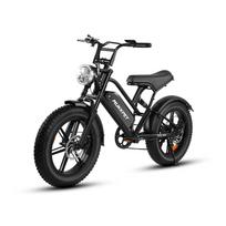 MUKKPET Racer Suaugusiųjų Elektrinis Dviratis 250W Variklis 48V18AH Baterija 20 Colių Pripučiami Ratai Miesto Komutavimo Elektrinis Dviratis Maksimali Apkrova 150KG juoda