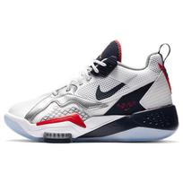 Air Jordan Zoom 92 GS Olimpinės Baltas Obsidianas Tikrai Raudonas Metalinis Sidabras CN9138-101 36