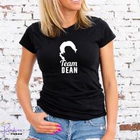 TEAM DEAN T-SHIRT, White Motif, GILMORE GIRLS, Team Jess, Unisex/Lady Fit Unisex T-Shirt XXXL
