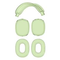 Ausinių dangtelis AirPods Max pilnai apsaugantis dėklas minkšto silikono dangtelis atsparus įbrėžimams ir prakaitui tikslūs išpjovimai ausies pagalvėlės galvos juostos apsauga A