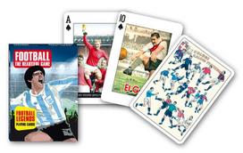 Žaidimo kortos „Piatnik Football Legends“ 55 kortų kolekcinis dizainas