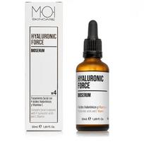 MOI Skincare intensyviai drėkinantis bioserumas veidui su 4 hialurono rūgštimis, 50 ml
