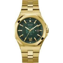 GUESS Suknelė Auksinis Nerūdijantis Plienas Vyriškas Kvarcinis GW0573G2 žalia