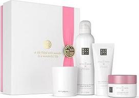 RITUALS The Ritual of Sakura Gift Set, M, dovanų dėžutė su 4 asmens higienos priemonėmis su ryžių pienu ir vyšnių žiedais, maitinamosiomis savybėmis