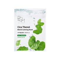 BOM Cica Thenol Blend Calming Mask - raminanti odą lakštinė veido kaukė, 1 vnt