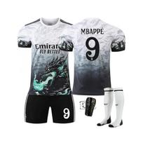 2024/25 Sezono Real Madrid Mėlynojo Drakono Rašto Futbolo Marškinėliai (Suaugusiųjų dydis) 16# juoda