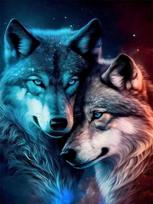 New Arrival Diamond Embroidery Wolf Animal Suitable for Beginners Diamond Painting Dog Mosaic DIY Child Hobby Full Round 20x30cm