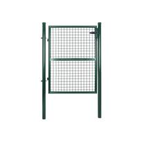 Cinkuoto plieno sodo vartai 106 x 125 cm, žalios spalvos