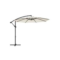 Lauko skėtis nuo saulės 300x245cm., smėlio/juodos spalvos