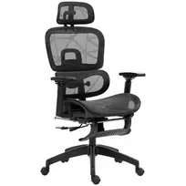 Biuro kėdė Homcom 66x64x122cm., juodos spalvos