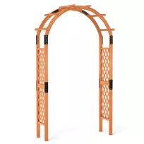 Gėlių arka 132x45,5x235cm., šviesiai rudos spalvos