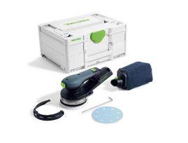 Ekscentrinis šlifuoklis Festool ETSC 2 125-Basic; 18 V (be akumuliatoriaus ir pakrovėjo)