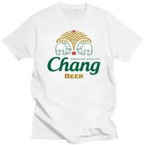 Chang Beer Thai Drink T Shirt Singha Lao Leo Tiger Carabow Bali Gift New From US harajuku  graphic t shirts S smėlis