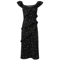 SanCai 2026 Spring Ruffle A-Line Polka Dot Long Dress XL