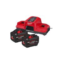 4933498614 MILWAUKEE M18 FORGE NRG-122 AKUMULIATORIŲ IR ĮKROVIKLIO RINKINYS (2 X 12.0 AH FORGE™)