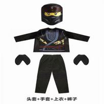 Ninjago Kostiumas Helovinas Cosplay Apranga Šventės Pasirodymo Drabužiai Minkštas S juoda