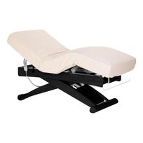 Sillon Siesta SPA lounger – elektrinis kosmetologinis gultas, kreminis su juodu pagrindu