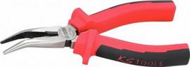 Replės smailianosės lenktos 165mm ERGO, KS Tools