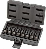 Smūginių galvučių komplektas ½" Torx T30-T80 8 vnt., KS Tools