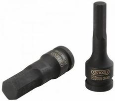 Smūginė galvutė antgalis šešiabriaunė, ilga 1/2" 17mm, KS Tools