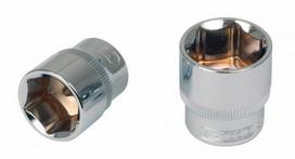 1/2" CHROME+ šešiakampė galvutė 15mm, KS Tools