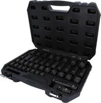 Smūginių galvučių rinkinys 1/2" ilgos ir trumpos 9-30mm 40pcs, KS Tools
