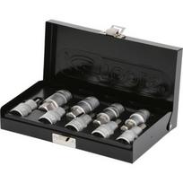 Galvučių su šešiakampiais antgaliais komplektas 1/2", HEX 4-, KS Tools