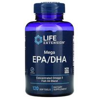 Life Extension Mega EPA/DHA - 120 kapsulių