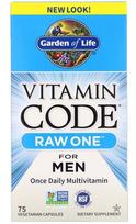 Garden of Life Vitamin Code RAW ONE for Men - 75 kapsulių
