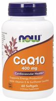 NOW Foods CoQ10 with Lecithin & Vitamin E, 400mg - 60 kapsulių