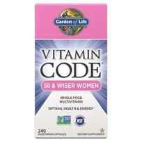 Garden of Life Vitamin Code 50 & Wiser Women - 240 kapsulių