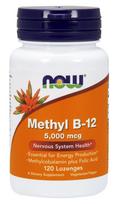 NOW Foods Methyl B-12 with Folic Acid, 5000mcg - 120 pastilių