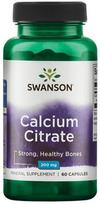 Swanson Calcium Citrate, 200mg - 60 kapsulių