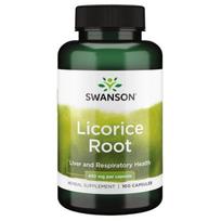 Swanson Licorice Root, 450mg - 100 kapsulių