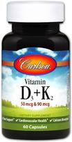 Carlson Labs Vitamin D3 + K2 - 60 kapsulių