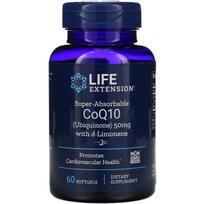 Life Extension Super Absorbable CoQ10 with d-Limonene, 50 mg - 60 kapsulių