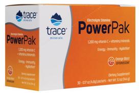 Trace Minerals Electrolyte Stamina Power Pak, Orange Blast - 30 paketėlių