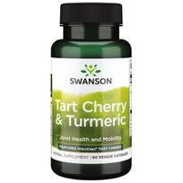 Swanson Tart Cherry & Turmeric - 60 kapsulių
