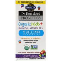 Garden of Life Dr. Formulated Probiotics Kids+, Berry Cherry - 30 kramtomųjų tablečių