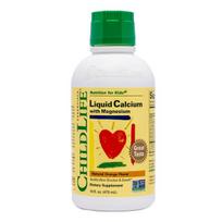 Child Life Liquid Calcium with Magnesium, Natural Orange - 473 ml.