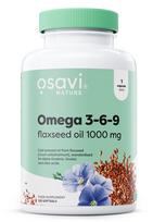 Osavi Omega 3-6-9 Flaxseed Oil, 1000mg - 120 kapsulių