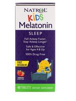 Natrol Kids Melatonin, Strawberry - 40 tablečių