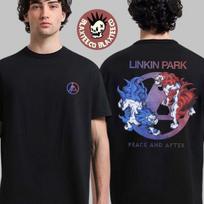 Linkin Park x Peace And After Japonijos internetinė parduotuvė Komainu dvipusiai marškinėliai Unisex marškinėliai XXXXL
