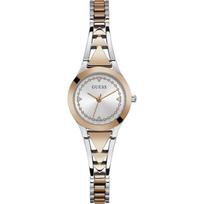 GUESS Paauksuotas rožiniu auksu nerūdijančio plieno moteriškas kvarcinis laikrodis GW0609L3 rožinio aukso spalvos